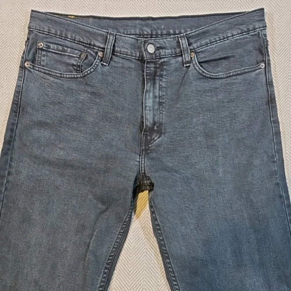 Levi's Jeans Men's W36 L32 Dark Slate‎ Blue Tapered Leg Stretch PC9-04511-5654